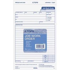 TOPS TOP3868 Job Work Order Form