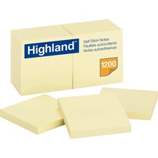 Highland 6549YW Adhesive Note
