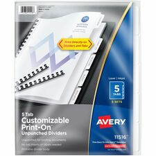Avery 11516 Tab Divider