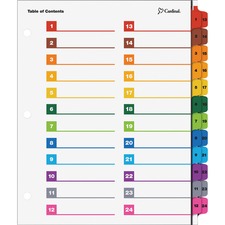 Cardinal CRD60960 Index Divider