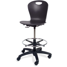 Virco VIRZLABBLK01 Sitting Stool