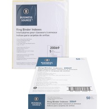 Business Source BSN20069BX Index Divider