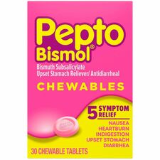 Pepto Bismol PGC03977 Antacid & Anti-Diarrheal Tablet