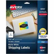 Avery 8254 Shipping Label