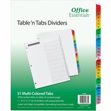 Avery 11681 Tab Divider