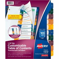 Avery 11818 Tab Divider