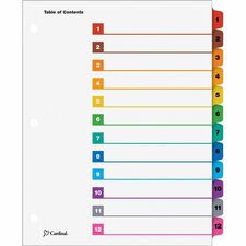 Cardinal CRD61218 Index Divider
