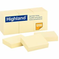 Highland 6539YW Adhesive Note
