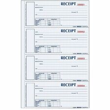 Rediform REDS1657NCL Receipt Book