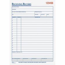 TOPS TOP46260 Receiving Form